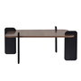 Nordure Mesa de Café Marais Venezia Walnut y Madera Negra